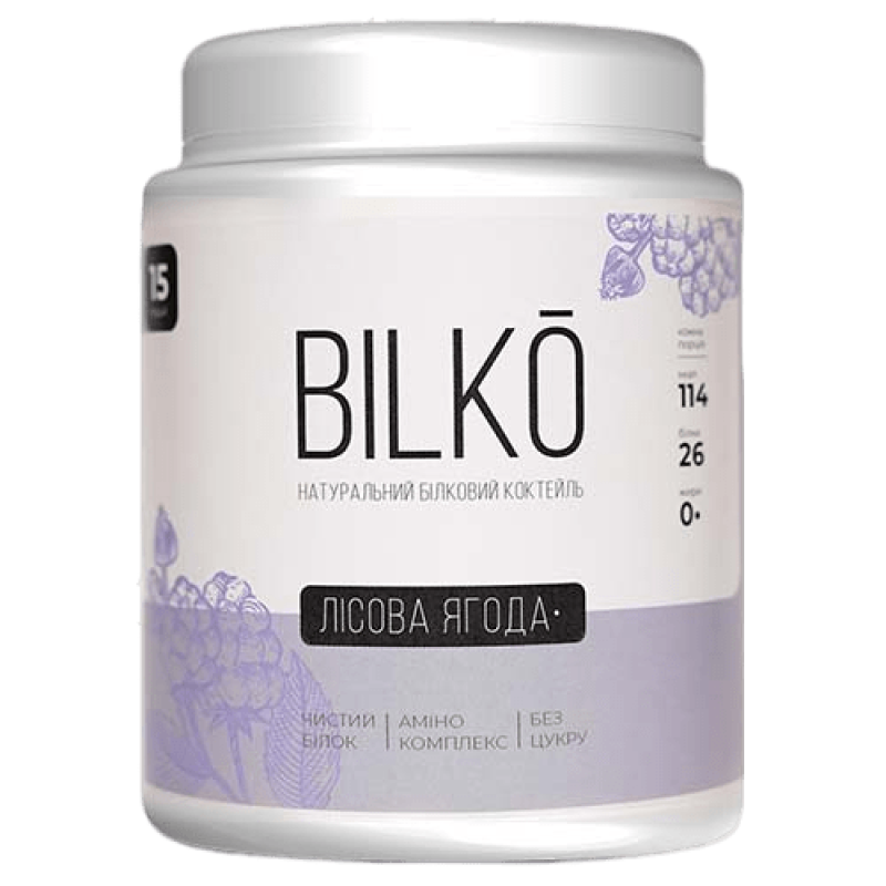 Протеиновый коктейль Bilko Ягода 0,45 кг
