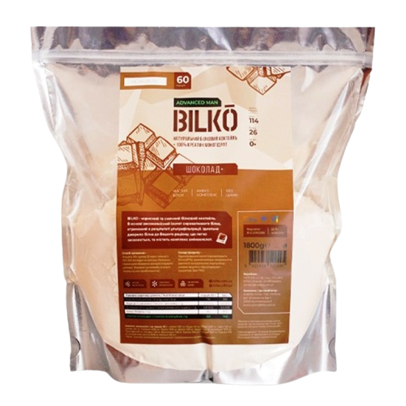 Протеиновый коктейль Bilko Advanced Man Шоколад 1,8 кг