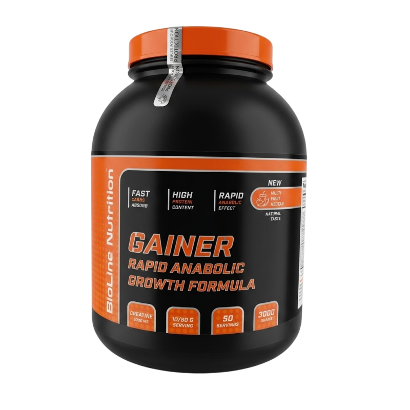 Гейнер BioLine Rapid Anabolic Мультифрукт 3 кг Банка