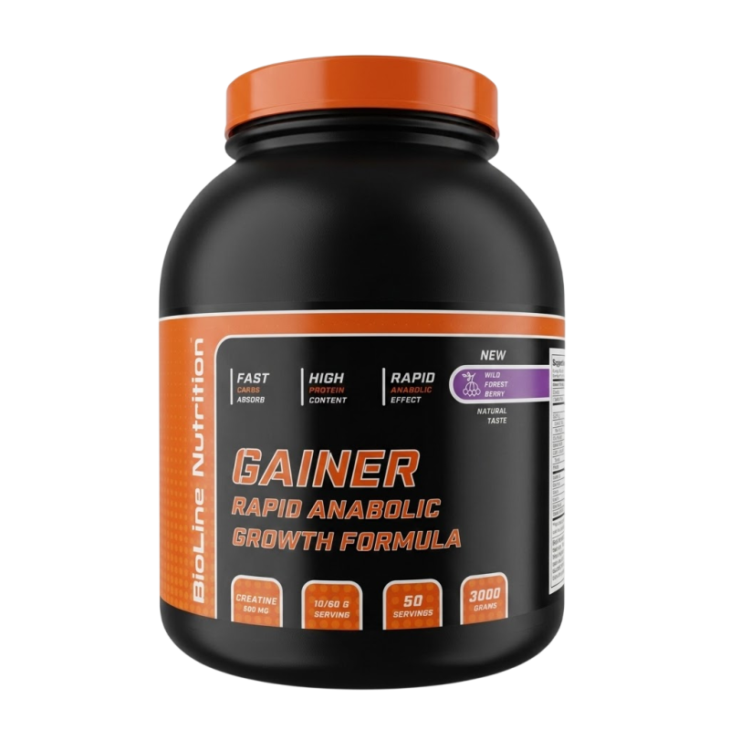 Гейнер BioLine Rapid Anabolic Ягода 3 кг Банка
