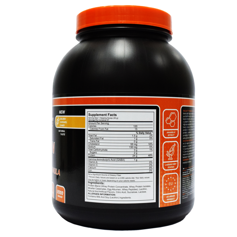 Протеин BioLine High Gaba Formula Карамель 2 кг Банка