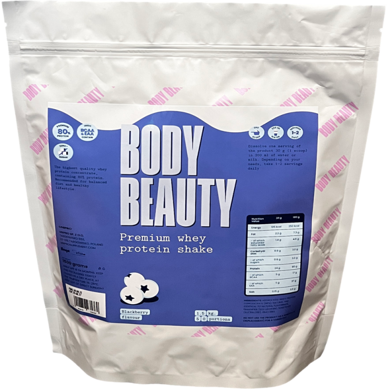 Протеиновый коктейль Body Beauty Ежевика 1,5 кг