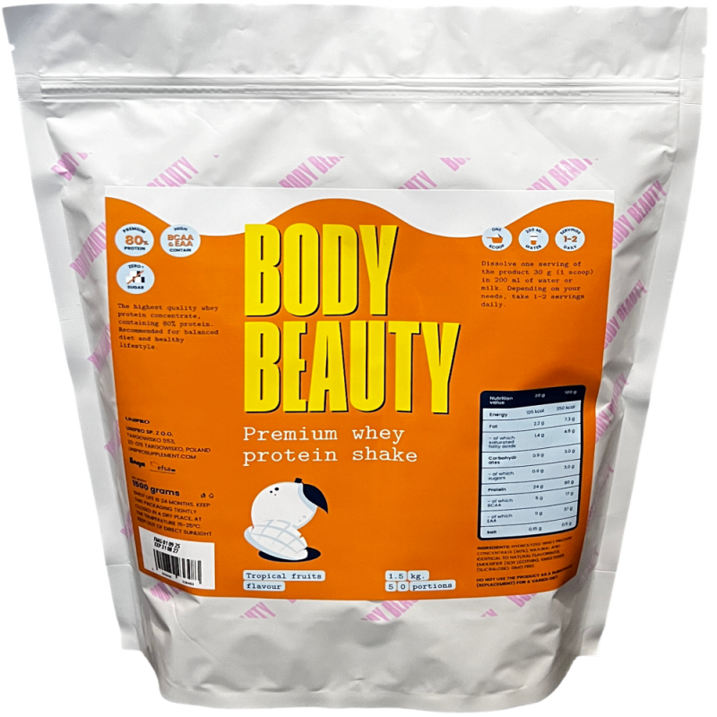 Протеиновый коктейль Body Beauty Тропические фрукты 1,5 кг