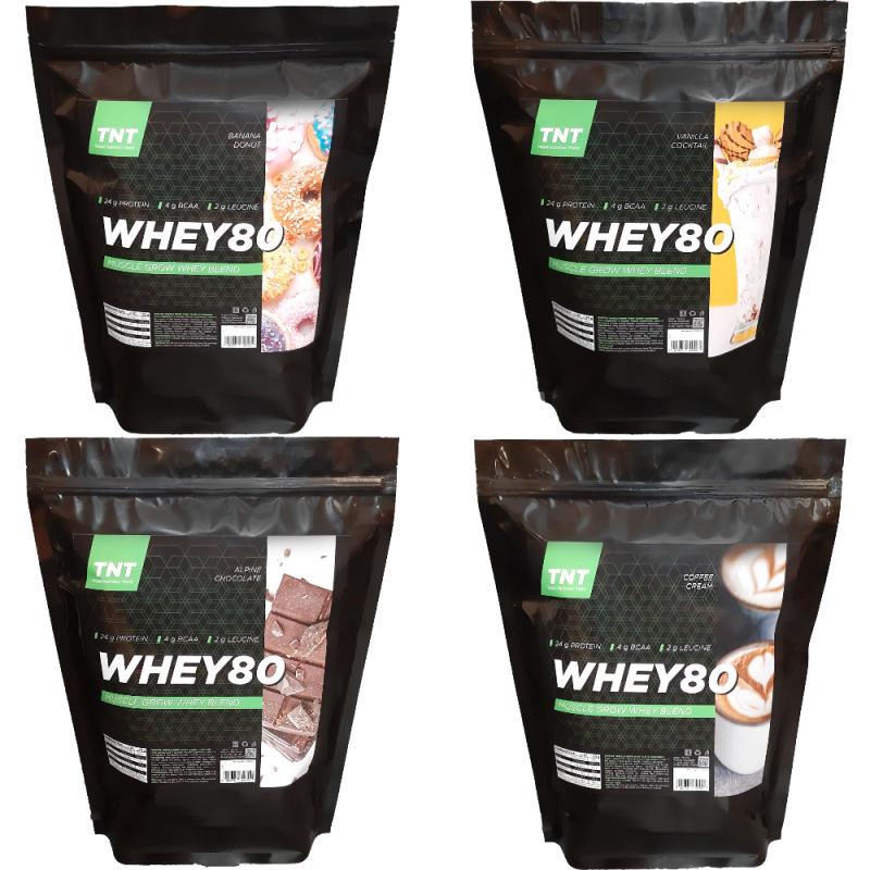 Протеин TNT Whey 80 Muscle Grow 8 кг (4*2 кг)