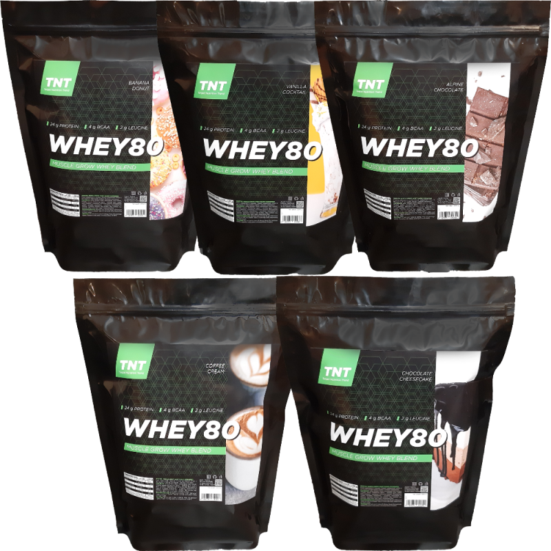 Протеин TNT Whey 80 Muscle Grow 10 кг (5*2 кг)