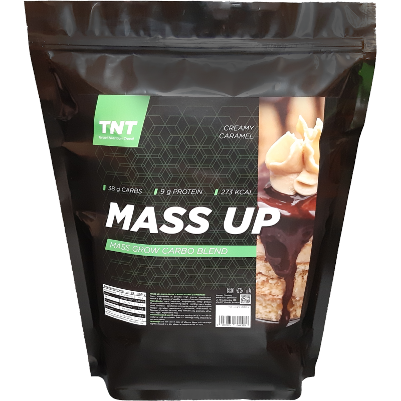 Гейнер TNT Mass Up Карамель 2,5 кг