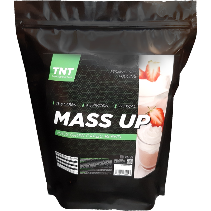 Гейнер TNT Mass Up Клубника 2,5 кг