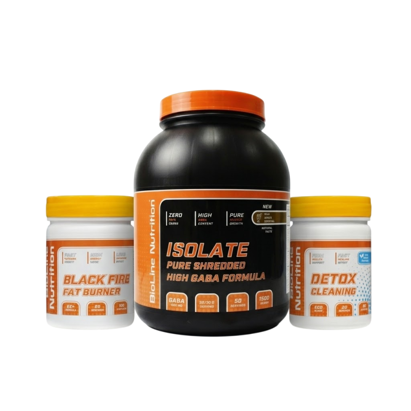 Набор Bioline Изолят 1,5 кг + Жиросжигатель + Детокс