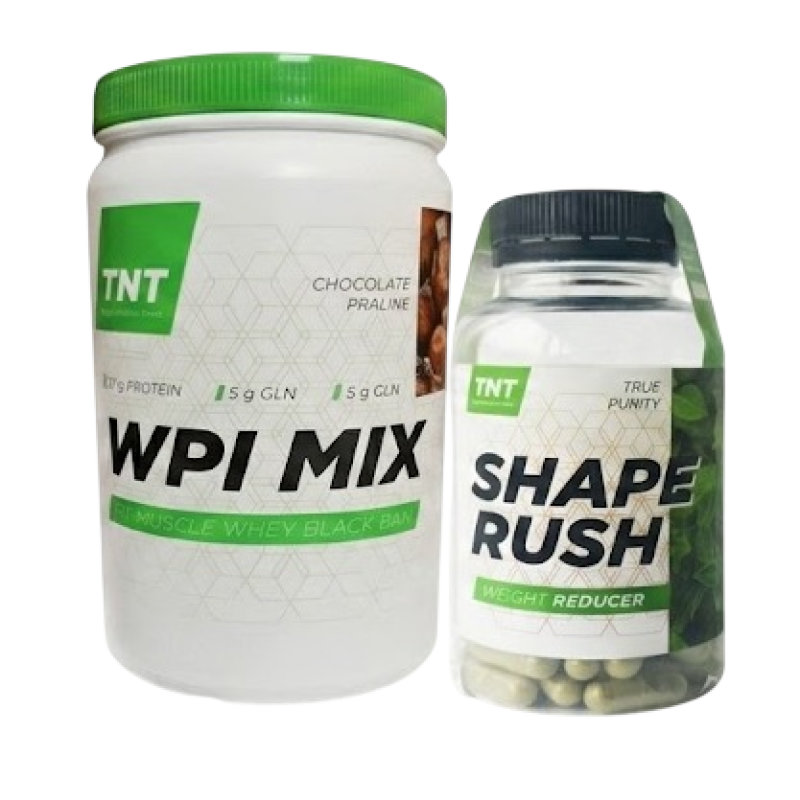 Комплекс TNT Изолят 0,9 кг + Жиросжигатель Shape Rush