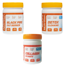 Набор Bioline Жиросжигатель Black Fire + Collagen + Detox