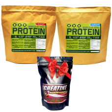 Комплект Протеин Whey+WPC 78% 4 кг (2+2) + Креатин 0,3 кг